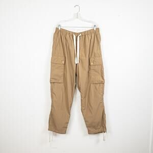 Nanamica Japan Easy Cargo Pants Drawstring in Camel Size 36 OOAL